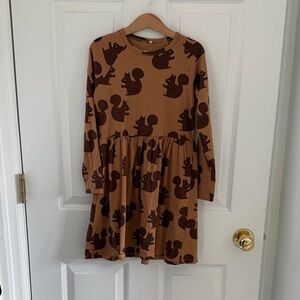 Mini Rodini Squirrel Print Kids Dress